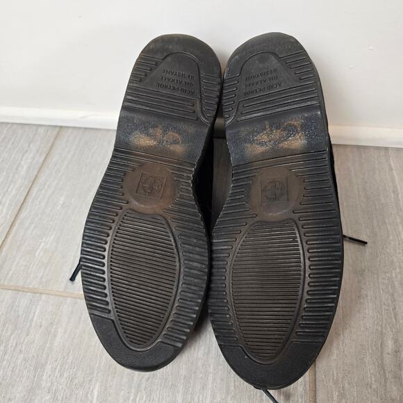 Dr. Martens Lana Black Velvet Lace Up Ankle Boot Sz 8 w 7 m - Picture 3 of 5